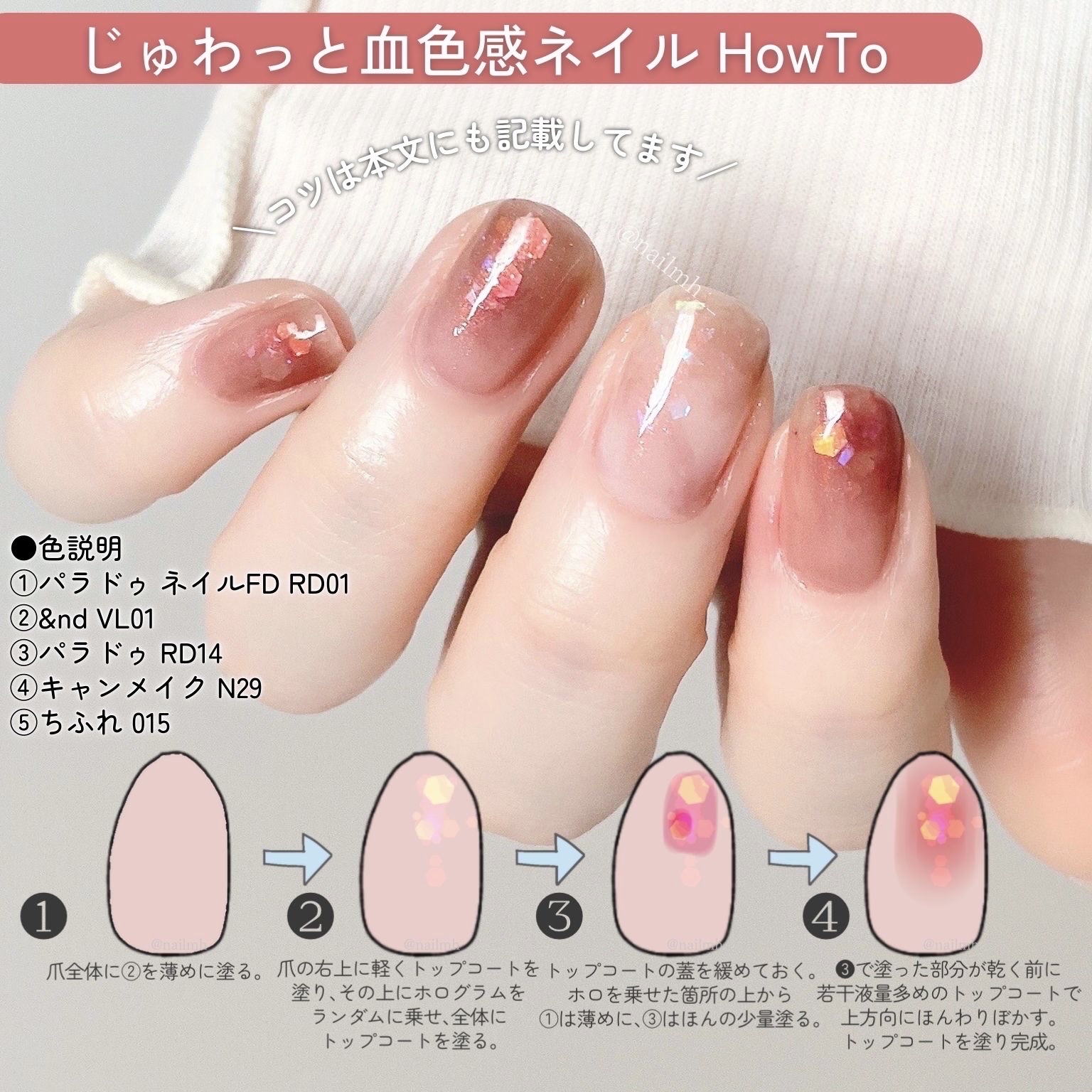 ミニネイル/パラドゥ/マニキュアを使ったクチコミ（3枚目）