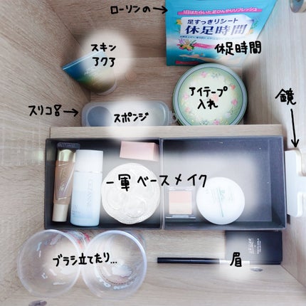 3段式クリアーケース/DAISO/その他化粧小物を使ったクチコミ(9枚目)