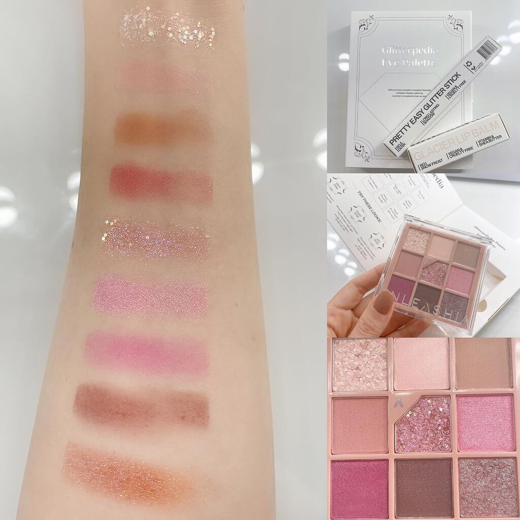 プリティー イージーグリッタースティック N°5ダスク/unleashia/グリッターを使ったクチコミ（2枚目）