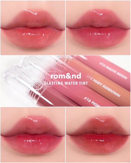 グラスティングウォーターティント/rom&nd/リップティントを使ったクチコミ(1枚目)