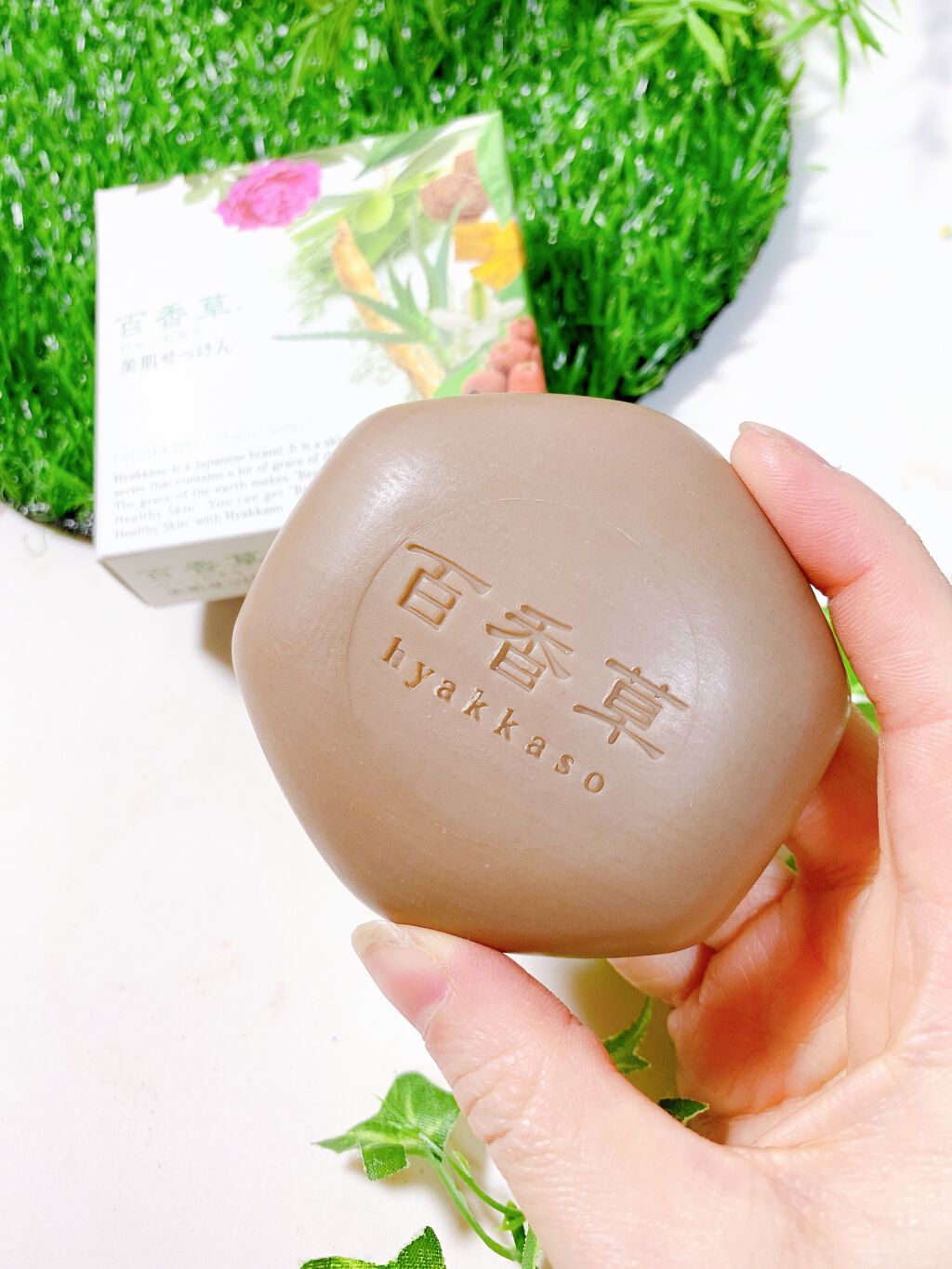 百香草 美肌せっけん/アドム株式会社/洗顔石鹸を使ったクチコミ(3枚目)