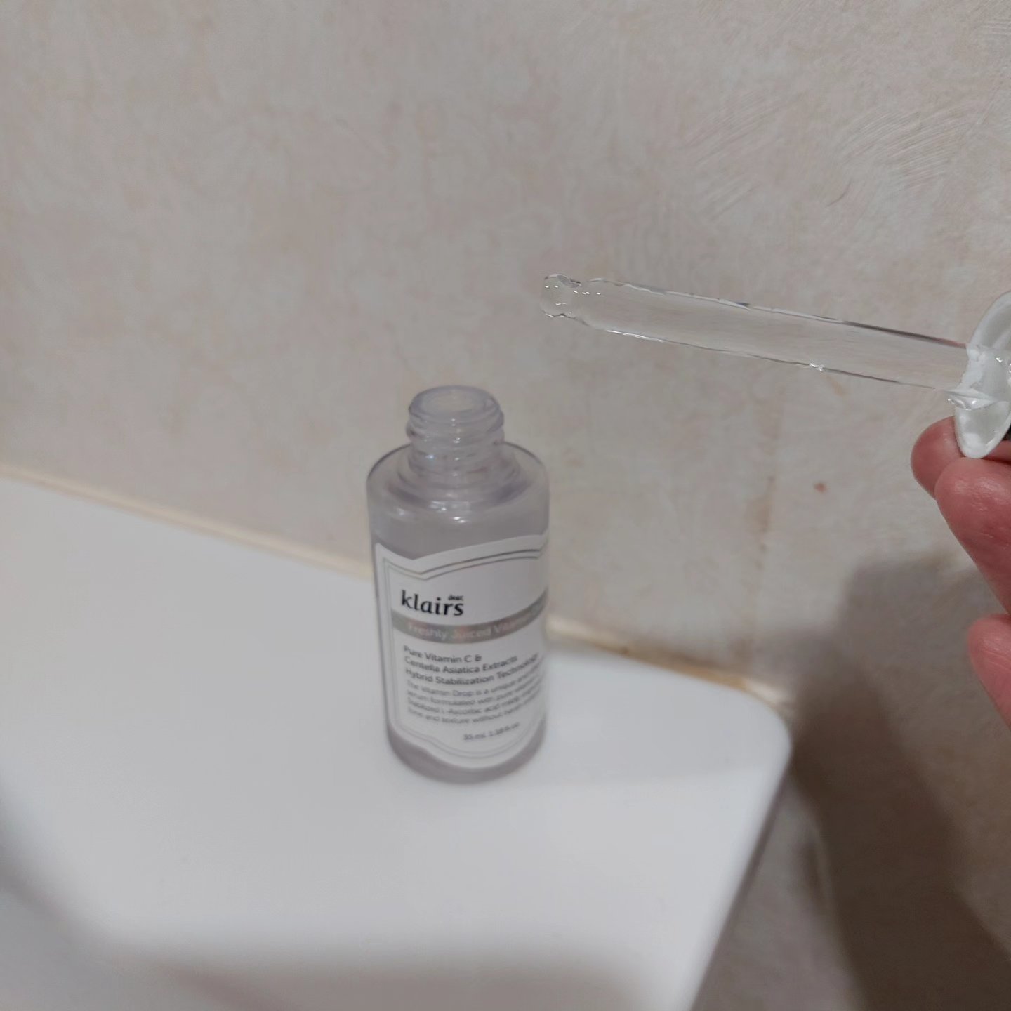 フレッシュリージュースドビタミンドロップ(35ml)/Klairs/美容液を使ったクチコミ（2枚目）