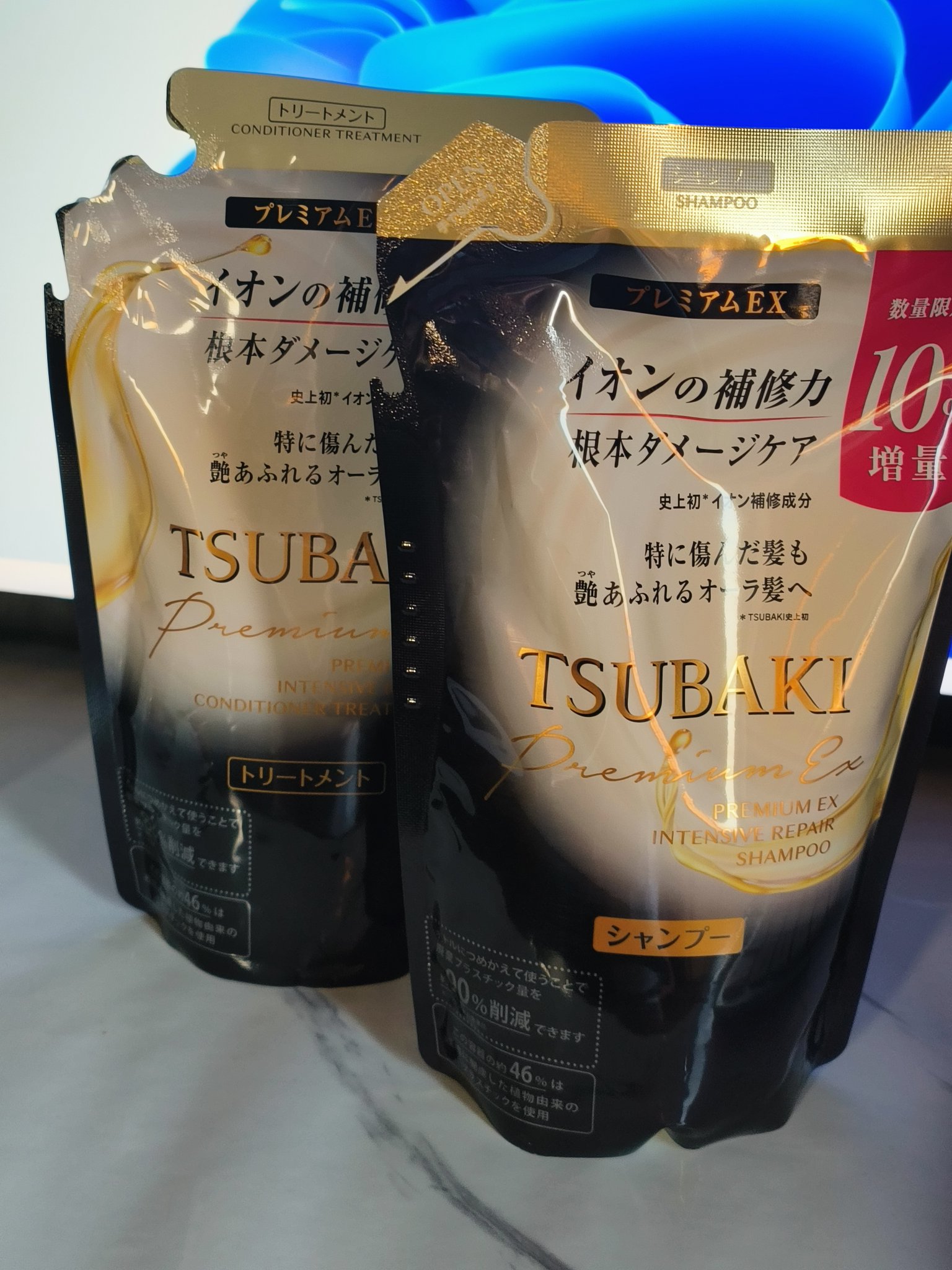 プレミアムＥＸ インテンシブリペア ＜シャンプー＞／コンディショナー＜ヘアトリートメント＞  コンディショナー（つめかえ用）330ml/TSUBAKI/市販シャンプーを使ったクチコミ（1枚目）