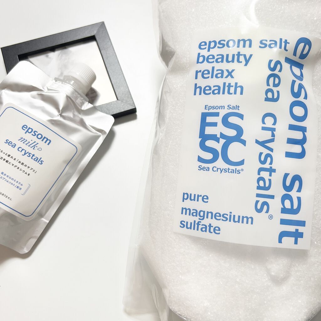 シークリスタルス エプソムソルト オリジナル/sea crystals/無機塩系入浴剤を使ったクチコミ(3枚目)