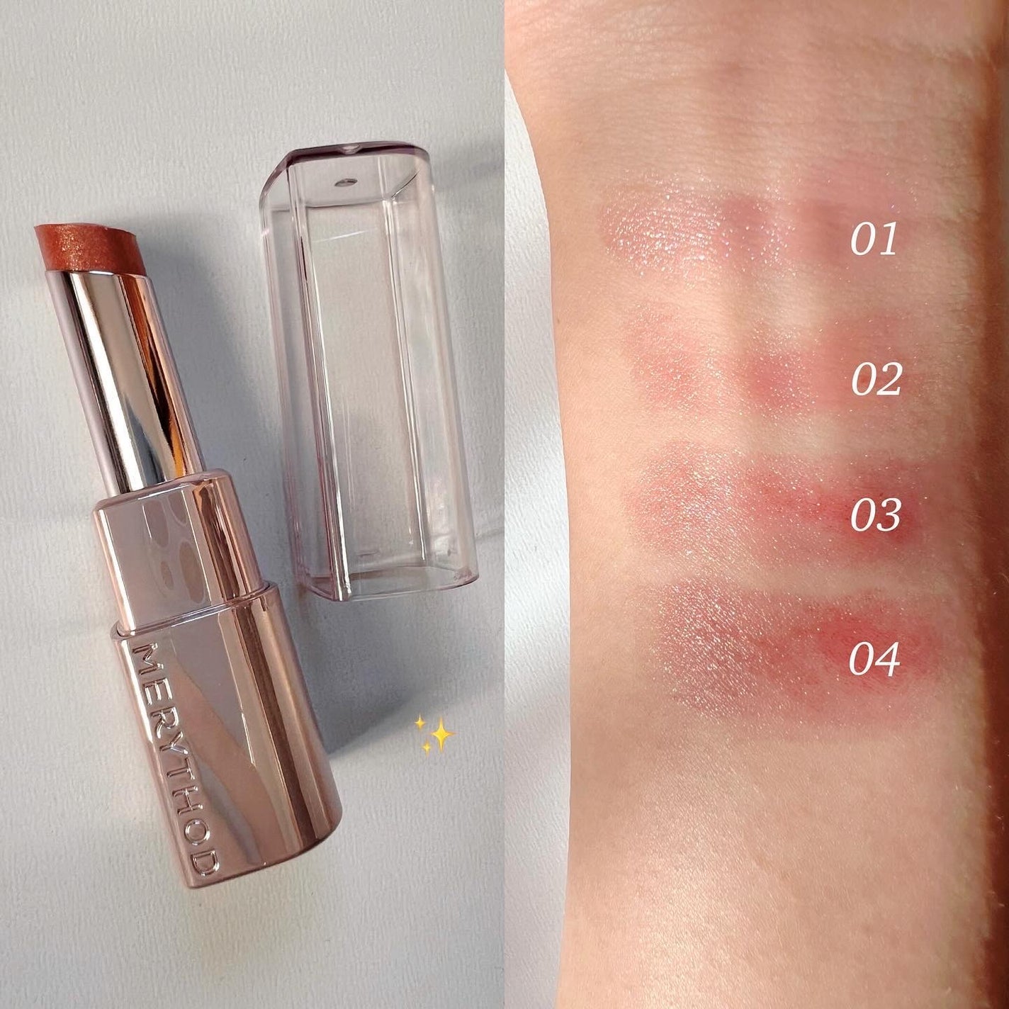 オーロラパールリップスティック/MERYTHOD/口紅を使ったクチコミ(2枚目)