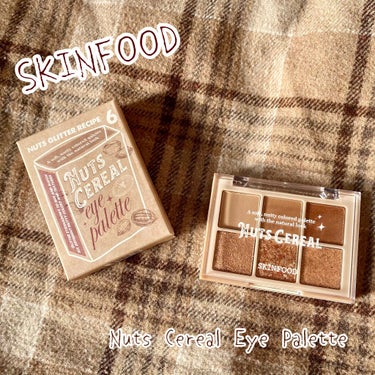 SKINFOOD ナッツシリアル アイパレットのクチコミ「SKINFOOD
ナッツシリアルアイパレット


スキンケアで有名なSKINFOODからアイパ.....」（1枚目）