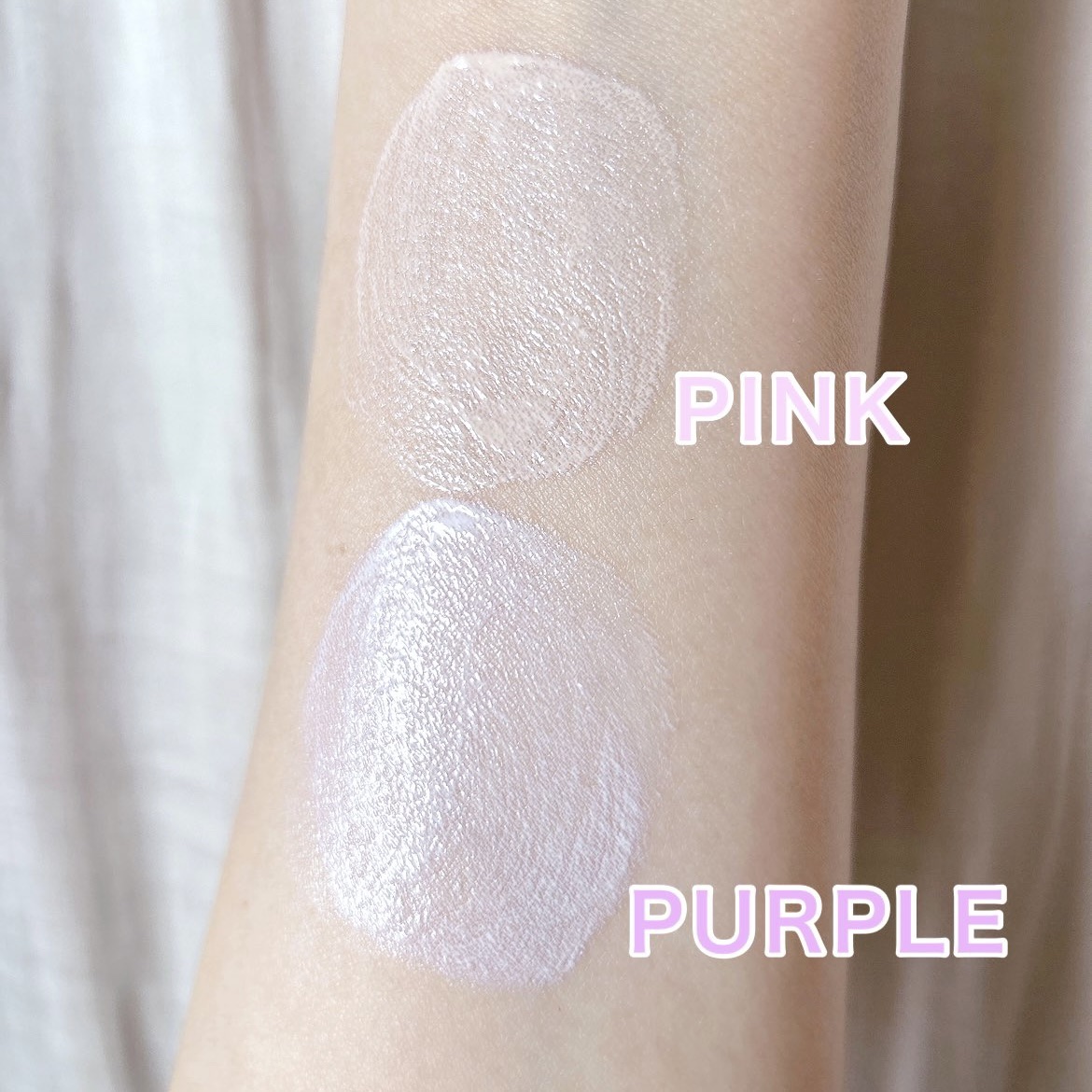 ダルバ ウォータフル トーンアップ サンクリーム(パープル)/ダルバ/日焼け止めクリームを使ったクチコミ（2枚目）