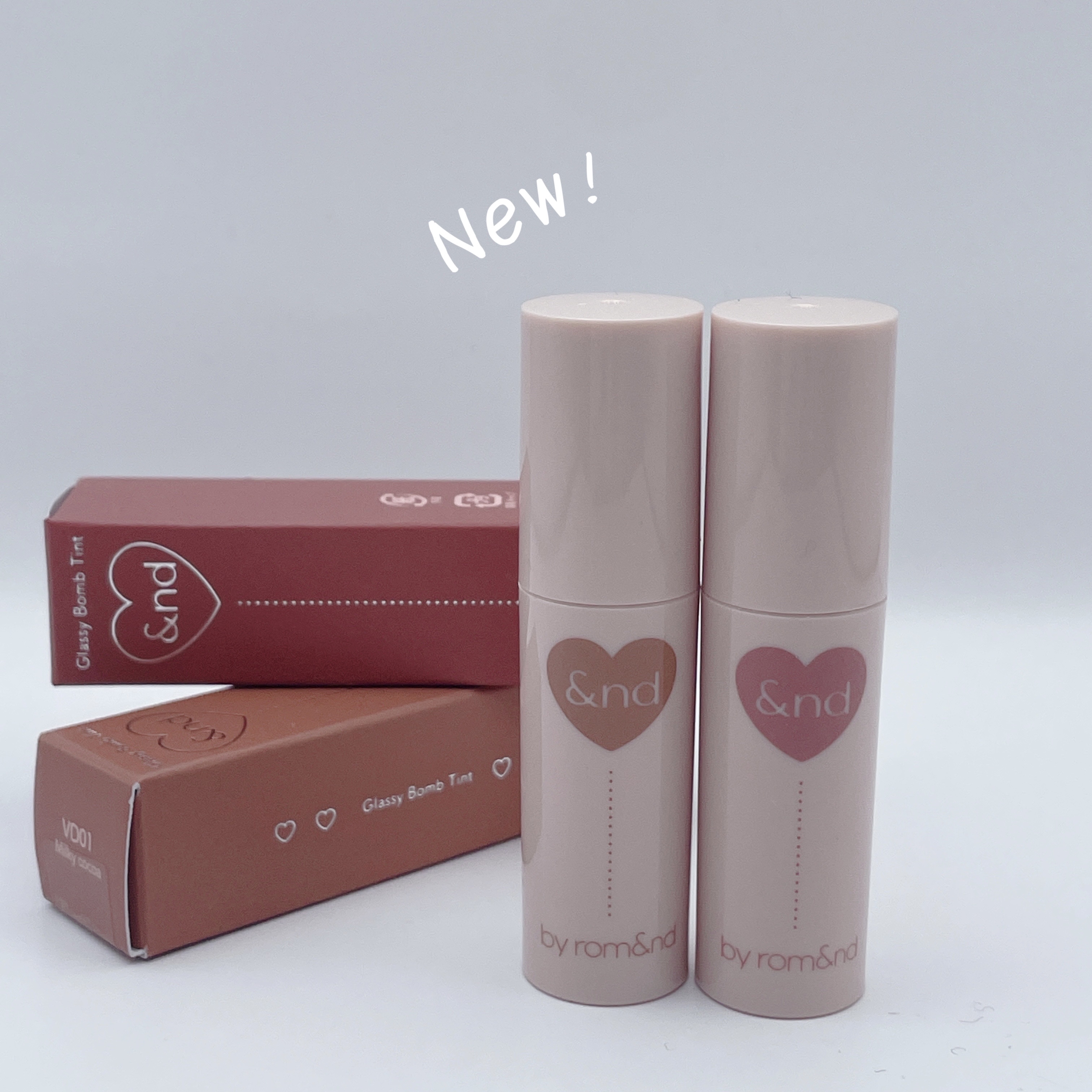 アンドバイロムアンド　グラッシーボムティント/&nd by rom&nd/リップティントを使ったクチコミ（2枚目）