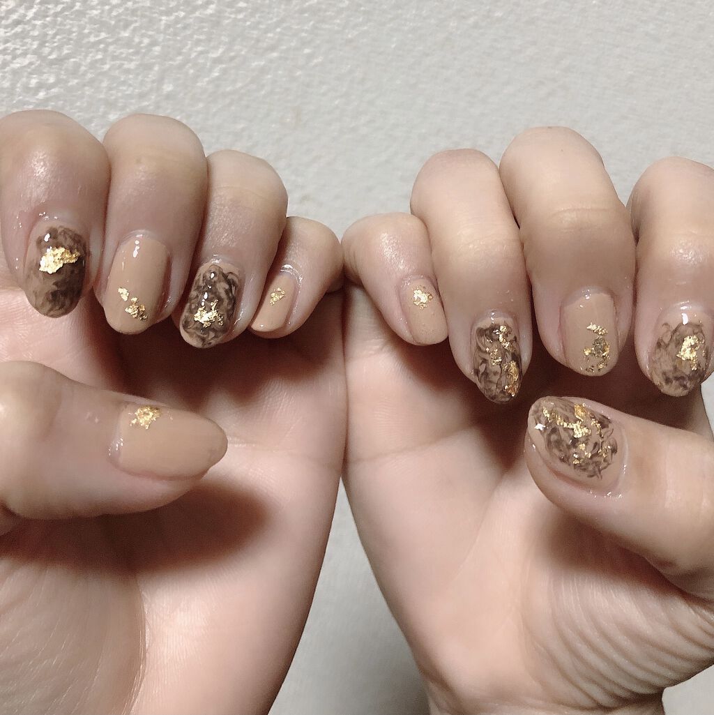 gene TOKYO ネイル キャメル/DAISO/マニキュアを使ったクチコミ（2枚目）