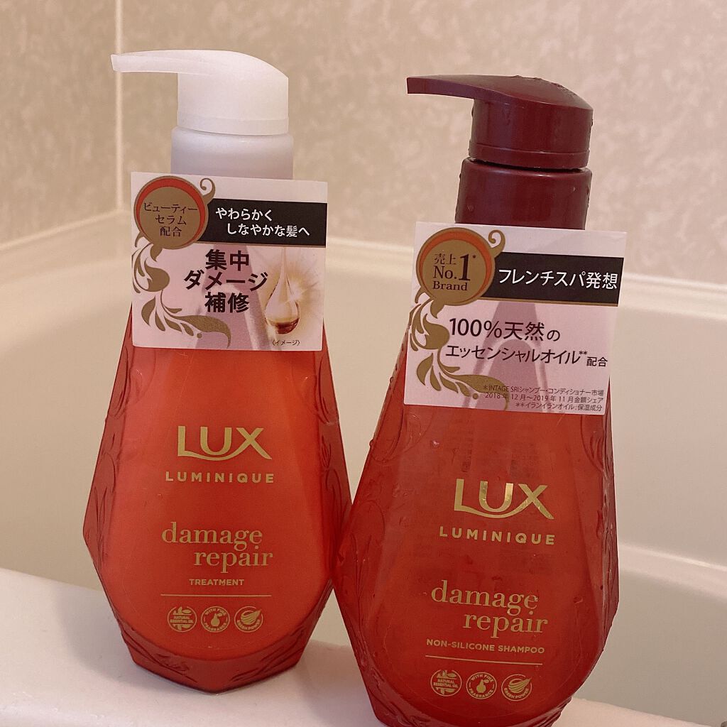 ルミニーク ダメージリペア シャンプー/トリートメント/LUX/市販シャンプーを使ったクチコミ(1枚目)
