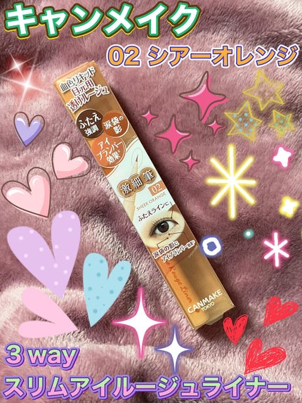 3wayスリムアイルージュライナー/キャンメイク/リキッドアイライナーを使ったクチコミ(1枚目)