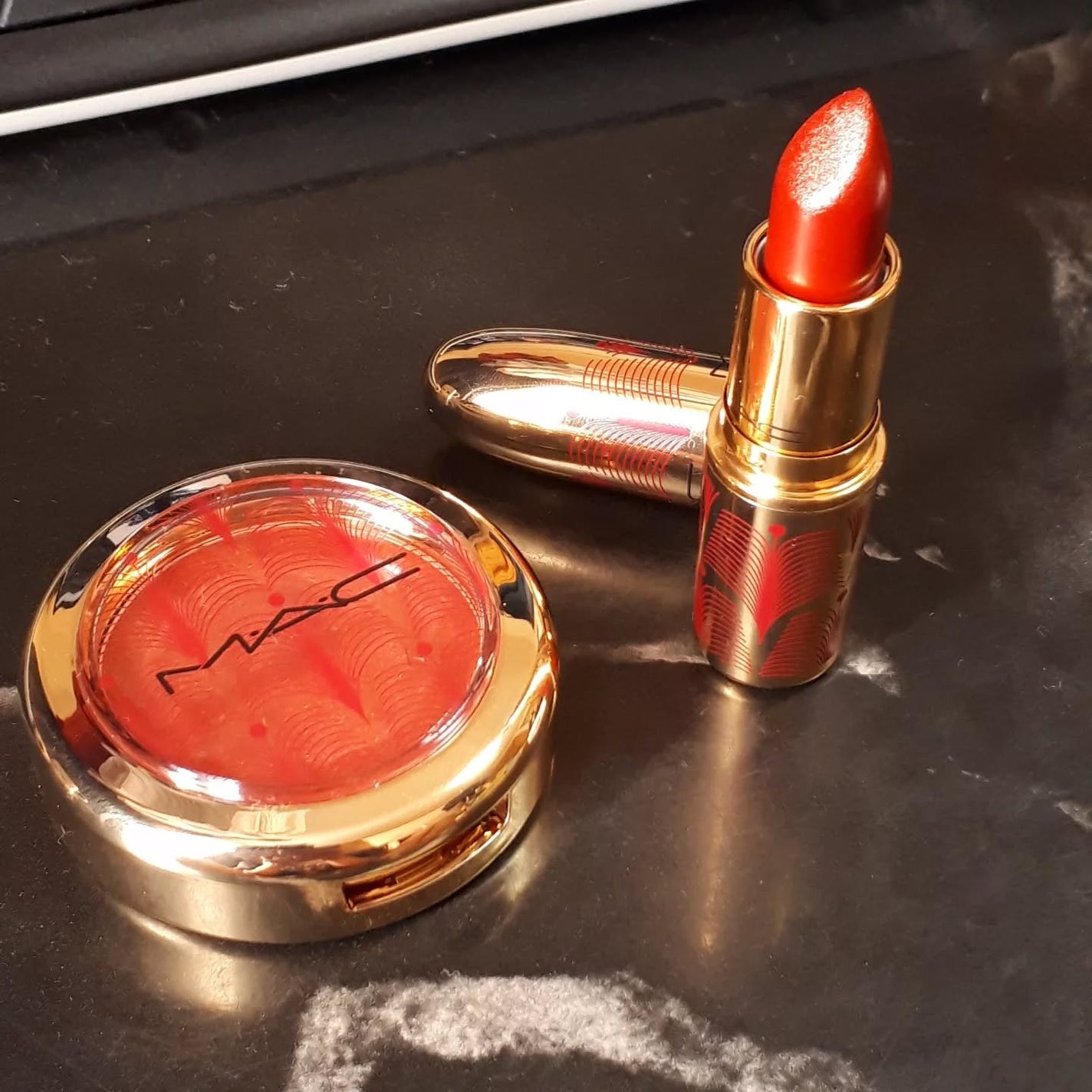 スキン フィニッシュ メタリック クリーム ブラッシュ/M・A・C/ジェル・クリームチークを使ったクチコミ(3枚目)