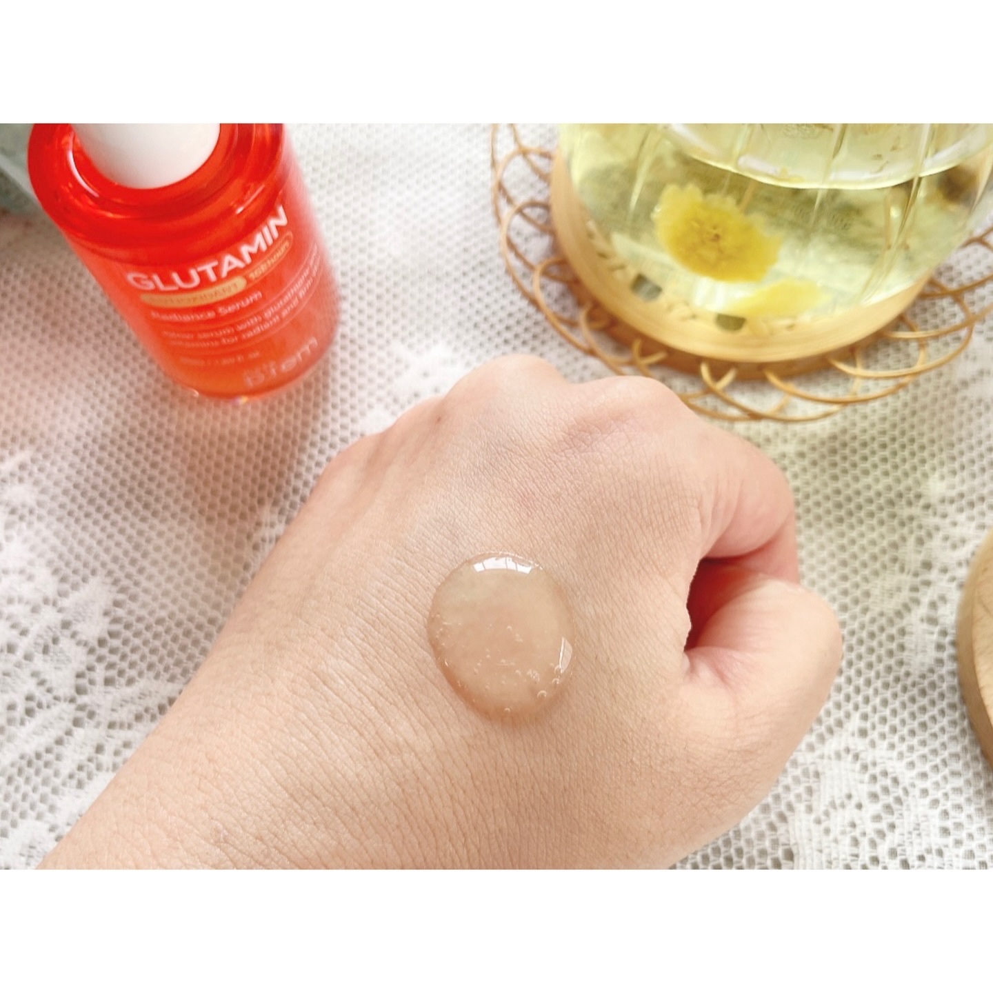 グルタミン抗酸化光彩セラム/make prem/美容液を使ったクチコミ（2枚目）