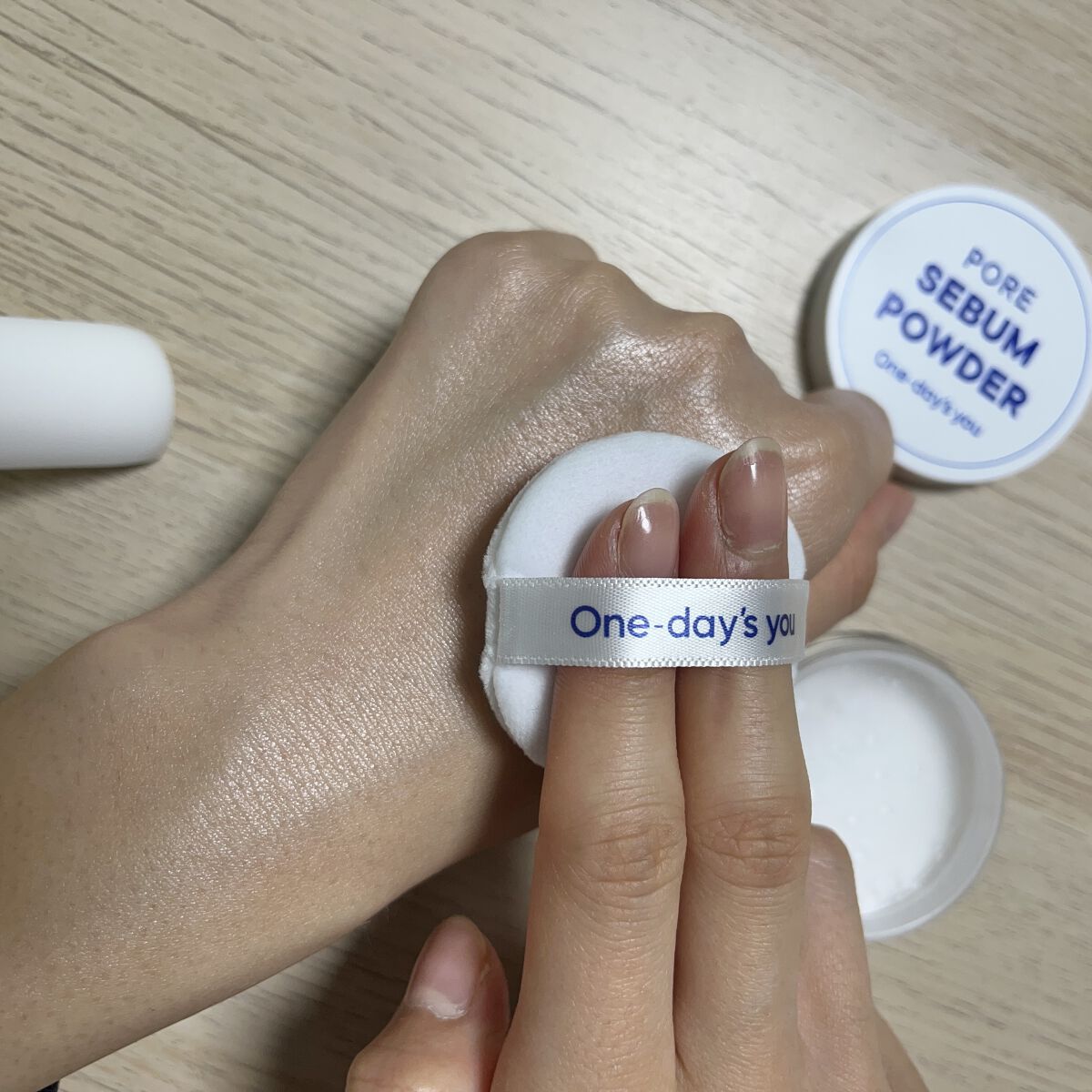 ポアセバムパウダー/One-day's you/ルースパウダーを使ったクチコミ（3枚目）