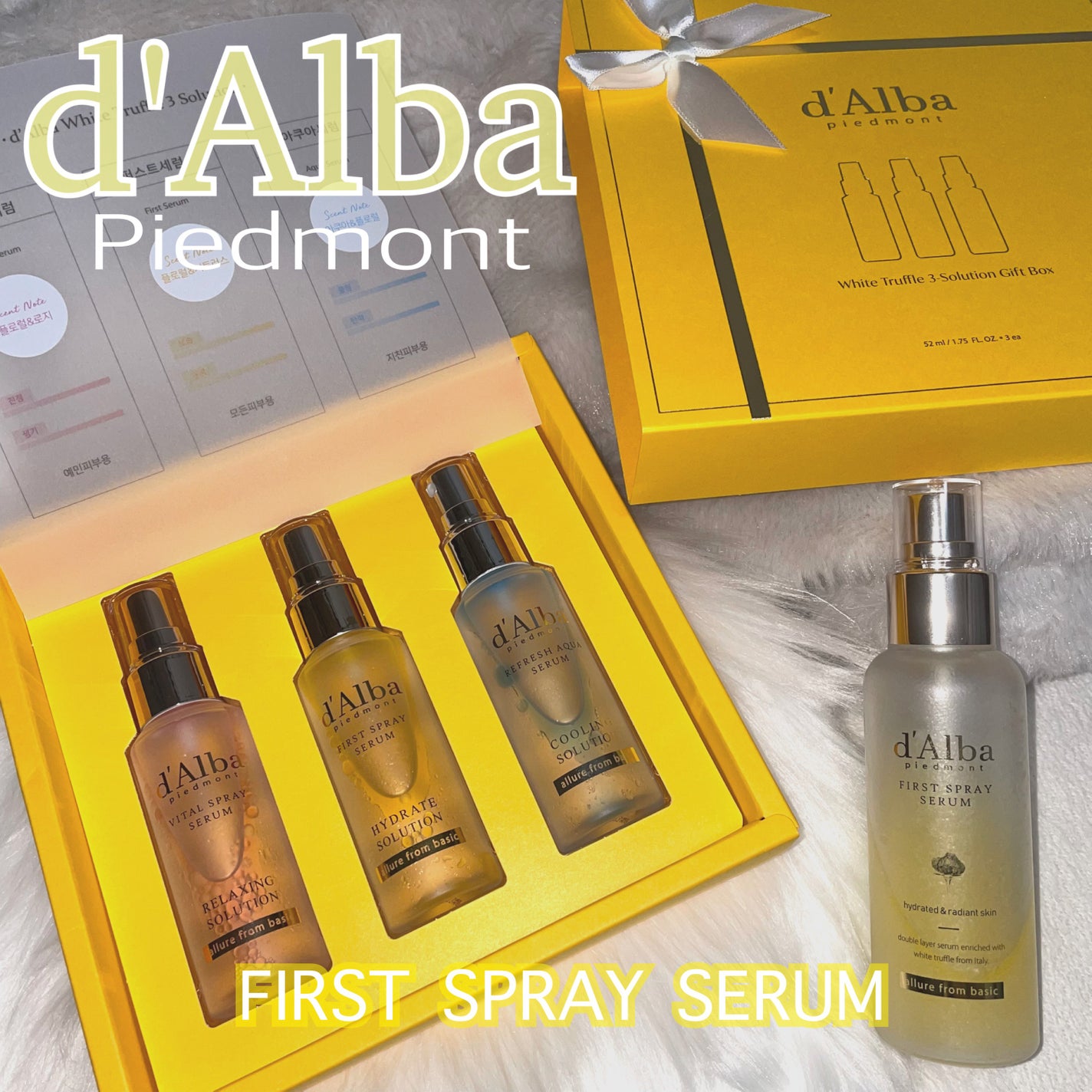 ダルバ ホワイトトリュフファーストスプレーセラム/ダルバ/ミスト状化粧水を使ったクチコミ(1枚目)