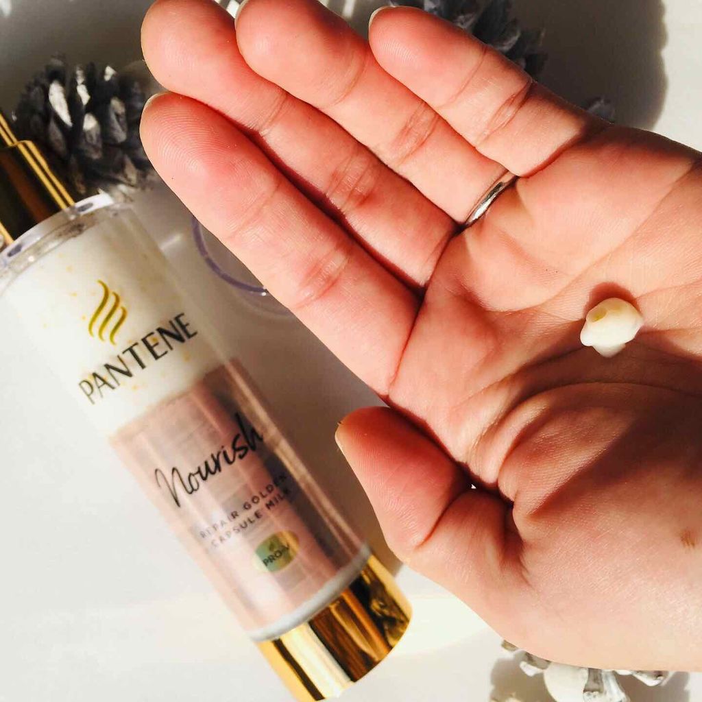 リペアー ゴールデン カプセル ミルク/パンテーン/ヘアミルクを使ったクチコミ(3枚目)