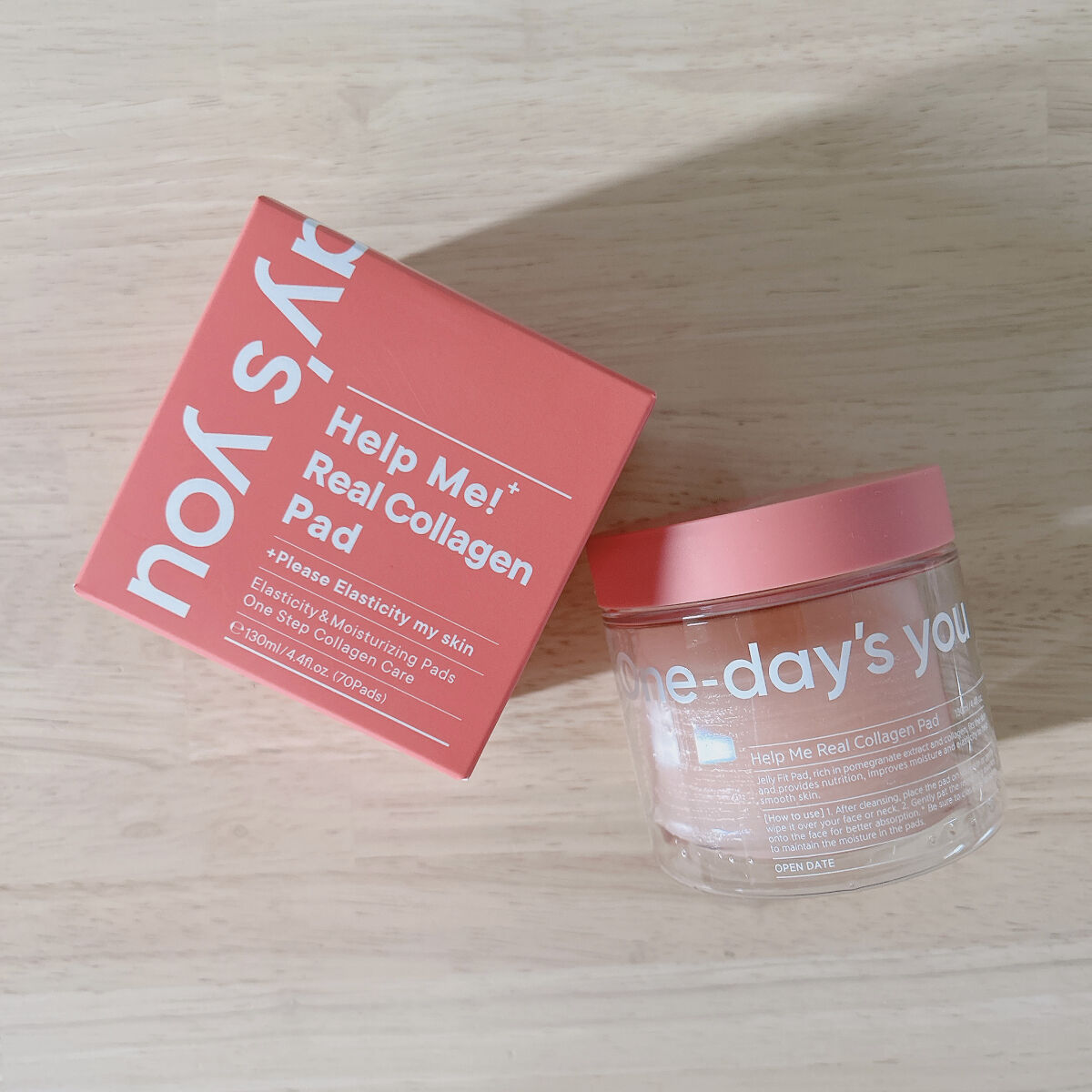 ヘルプミー! リアルコラーゲンパッド/One-day's you/トナーパッドを使ったクチコミ（1枚目）