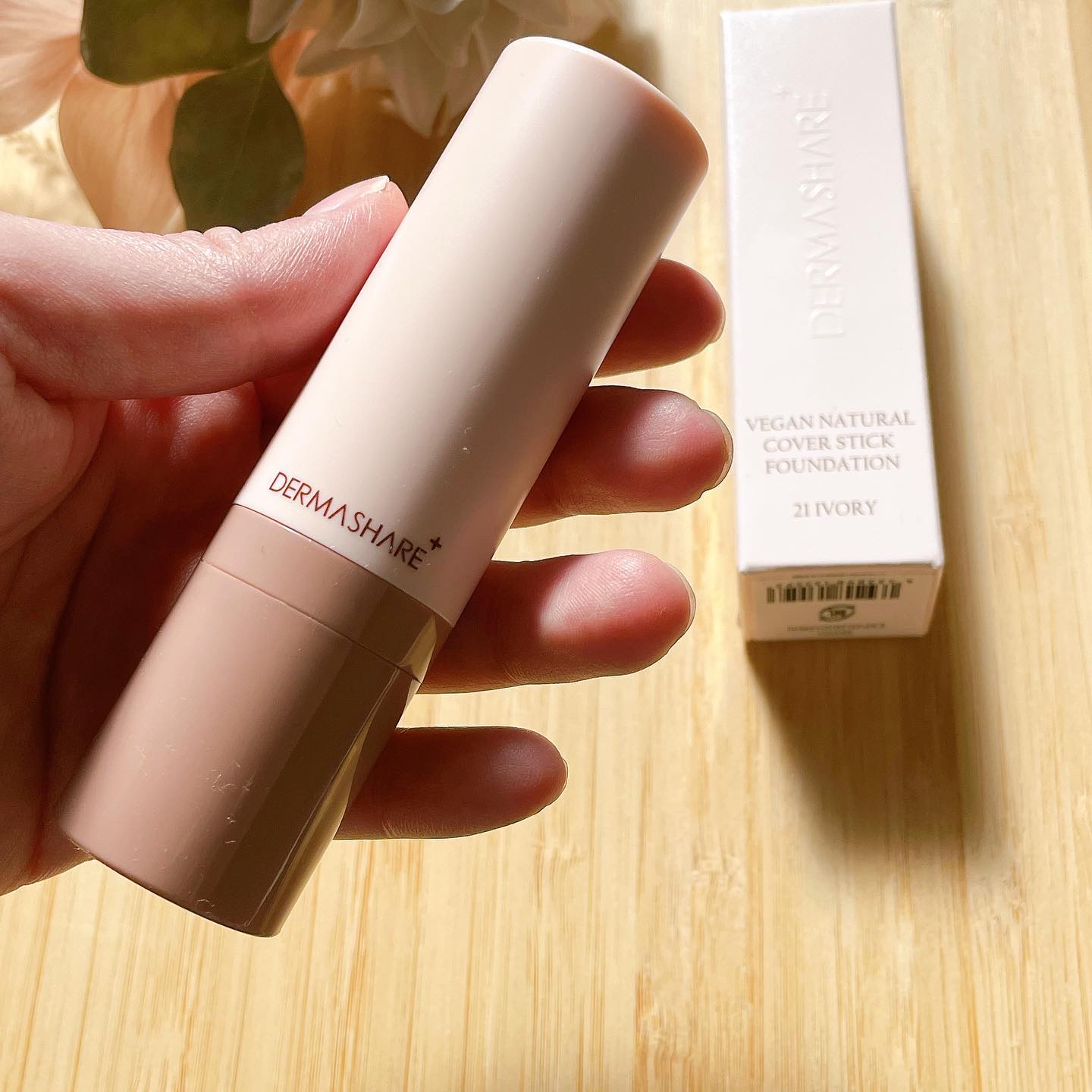 ヴィーガンナチュラルカバースティックファンデーション/DERMASHARE/その他ファンデーションを使ったクチコミ（2枚目）