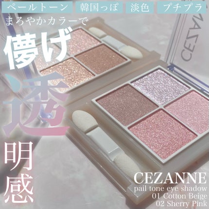 ペールトーンアイシャドウ/CEZANNE/アイシャドウを使ったクチコミ(1枚目)
