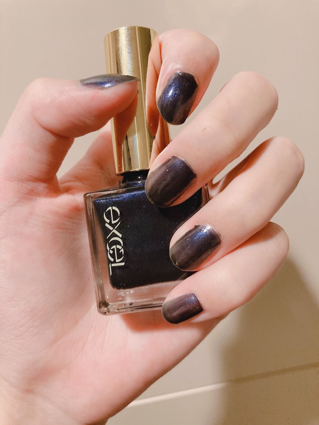 エクセル ネイルポリッシュ N NL25 スターリーナイト/excel/マニキュアを使ったクチコミ（1枚目）