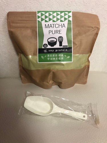 MATCHA PURE（プロテインパウダー）/ピュアパートナー/ドリンクを使ったクチコミ（1枚目）