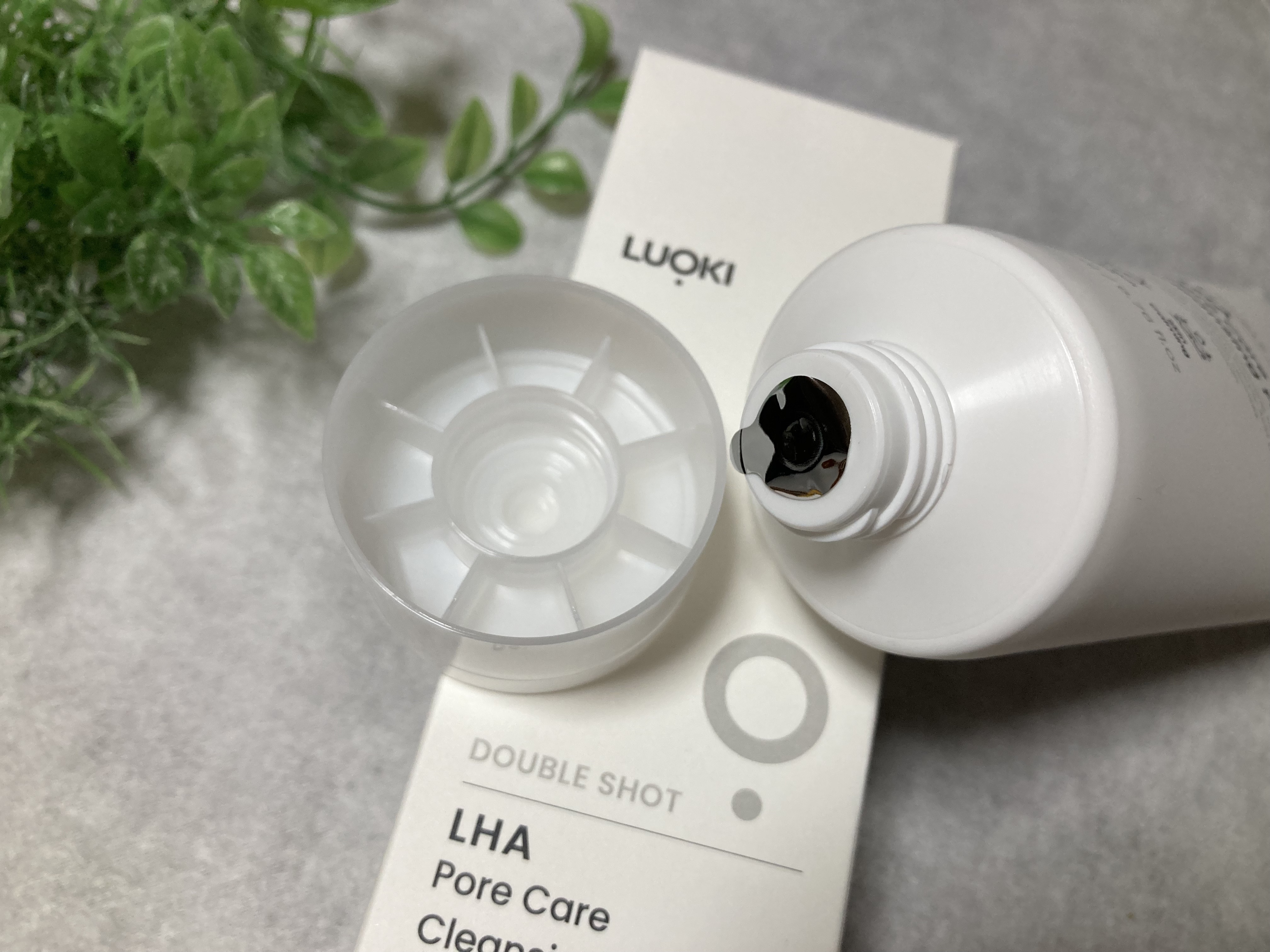 ダブルショットLHA毛穴ケアクレンジングフォーム /LUOKI/クレンジングクリームを使ったクチコミ（2枚目）