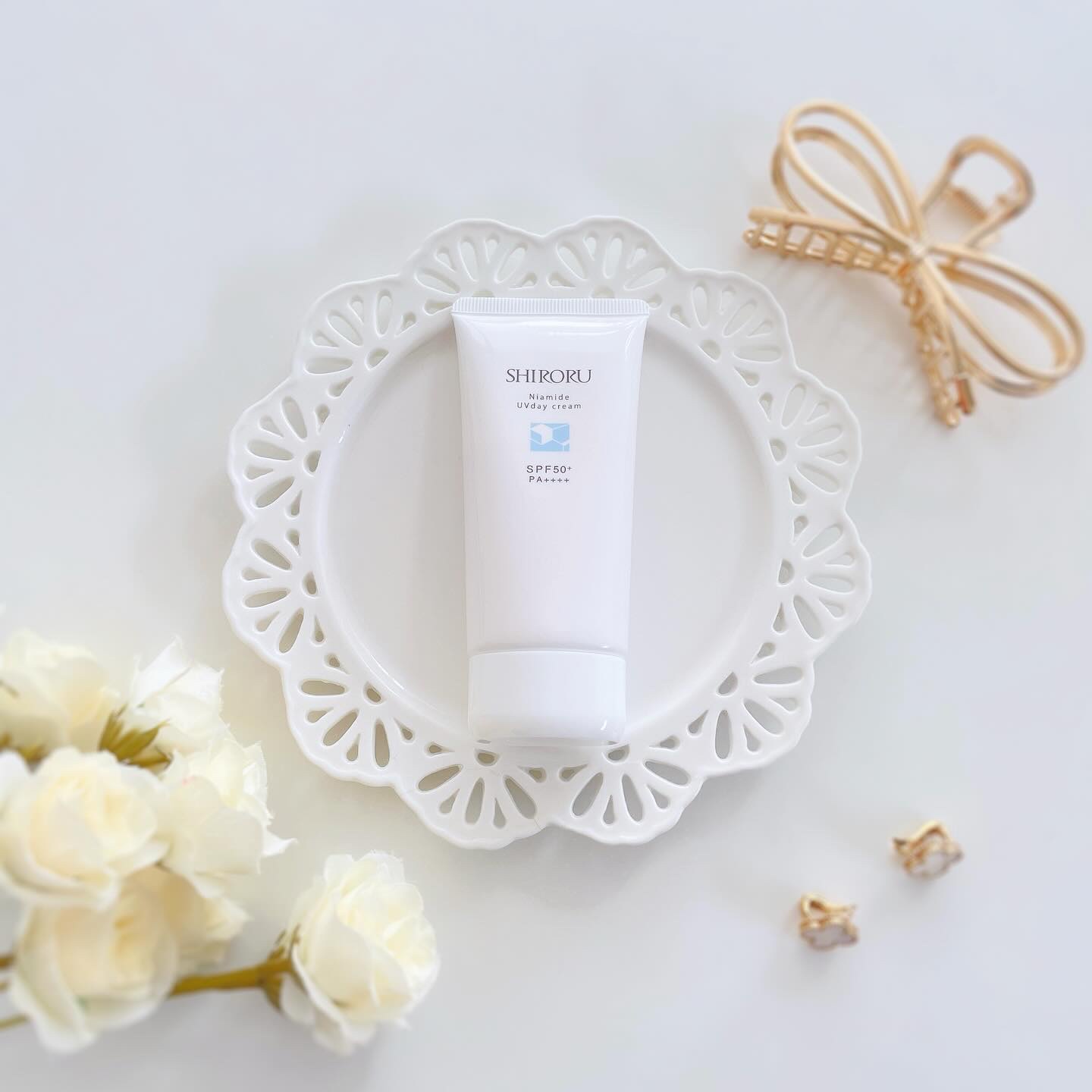 ナイアミドUVデイクリーム/SHIRORU/日焼け止めクリームを使ったクチコミ（1枚目）