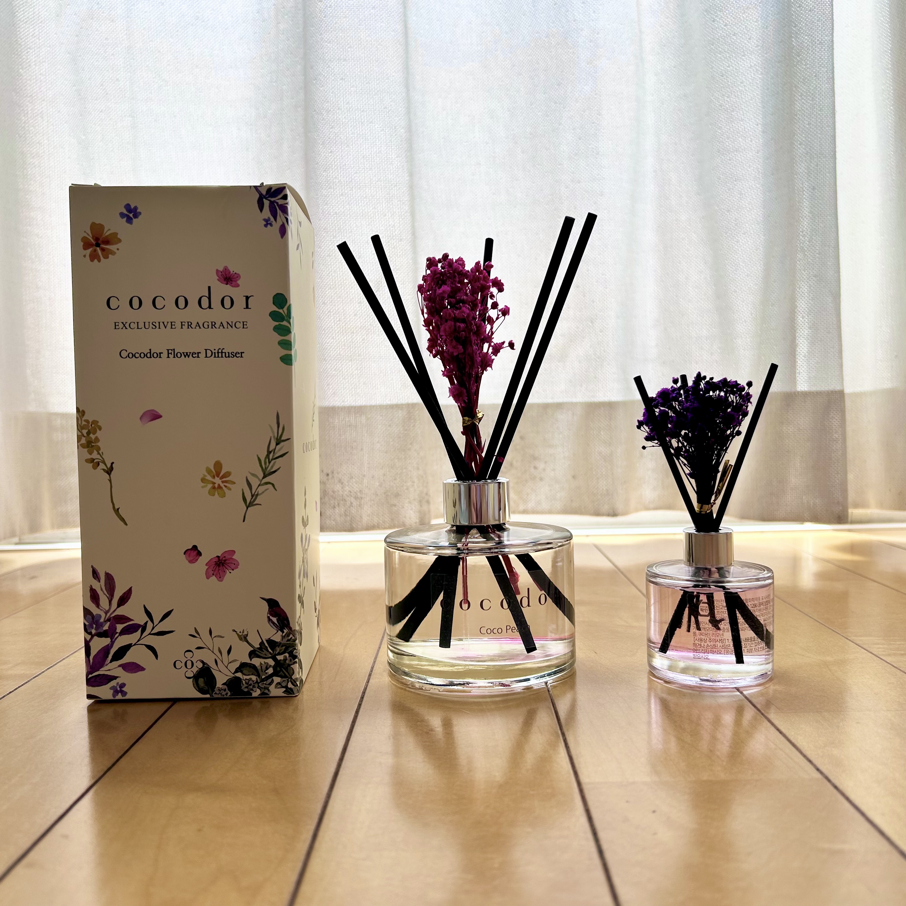 フラワーディフューザー Coco Peach/COCODOR/ルームフレグランスを使ったクチコミ（3枚目）