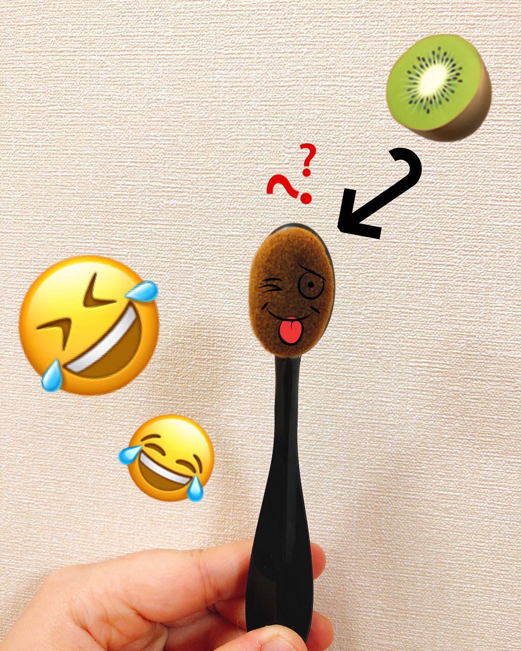 スーパーカバーファンデーションブラシ/メイクル/メイクブラシを使ったクチコミ（2枚目）