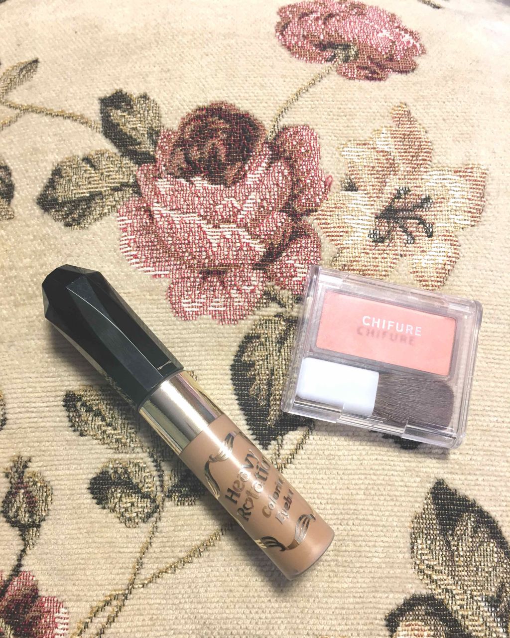 チーク カラー(ブラシ付)/ちふれ/パウダーチークを使ったクチコミ（1枚目）