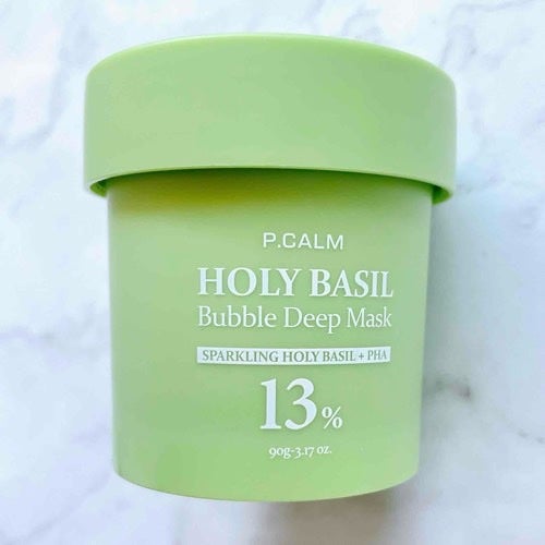 ホーリーバジル炭酸バブルパック/P.CALM/洗い流すパック・マスクを使ったクチコミ(3枚目)