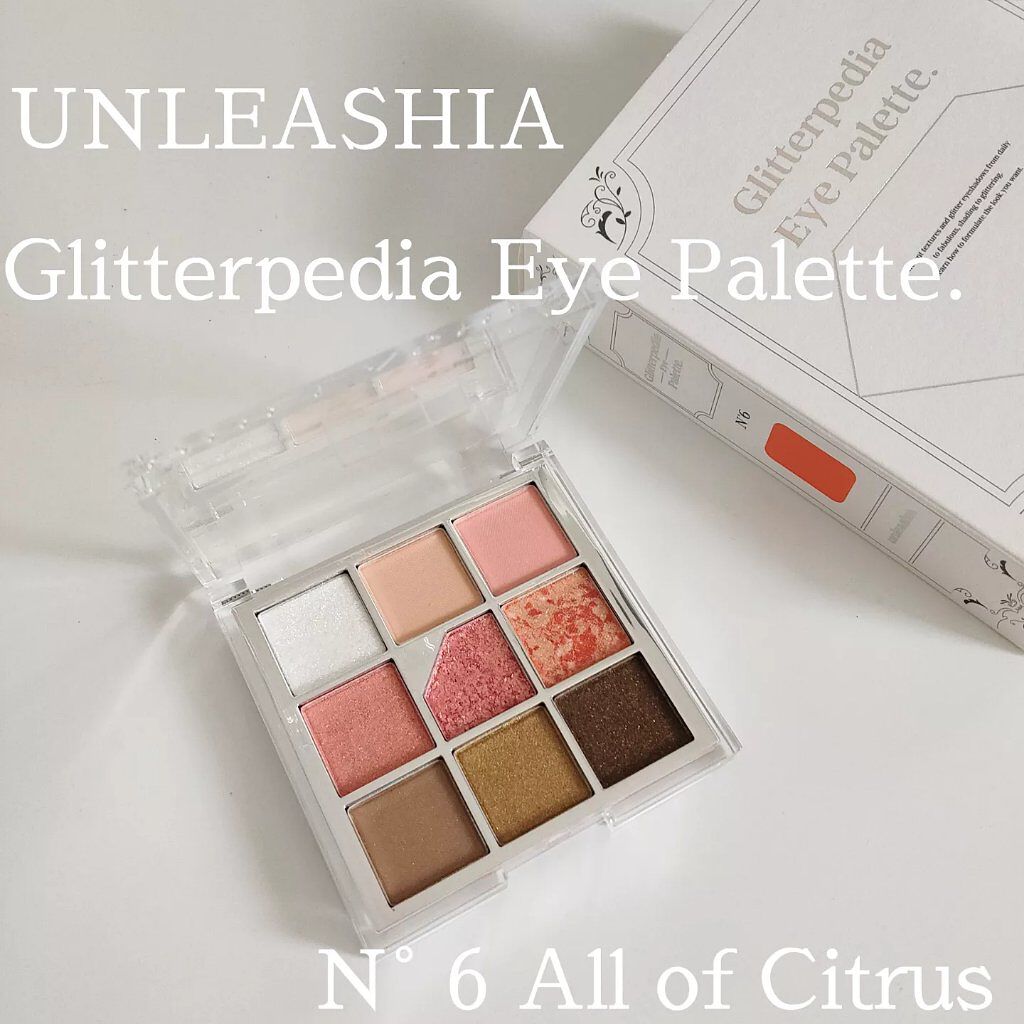 グリッターペディアアイパレット/unleashia/アイシャドウパレットを使ったクチコミ(1枚目)