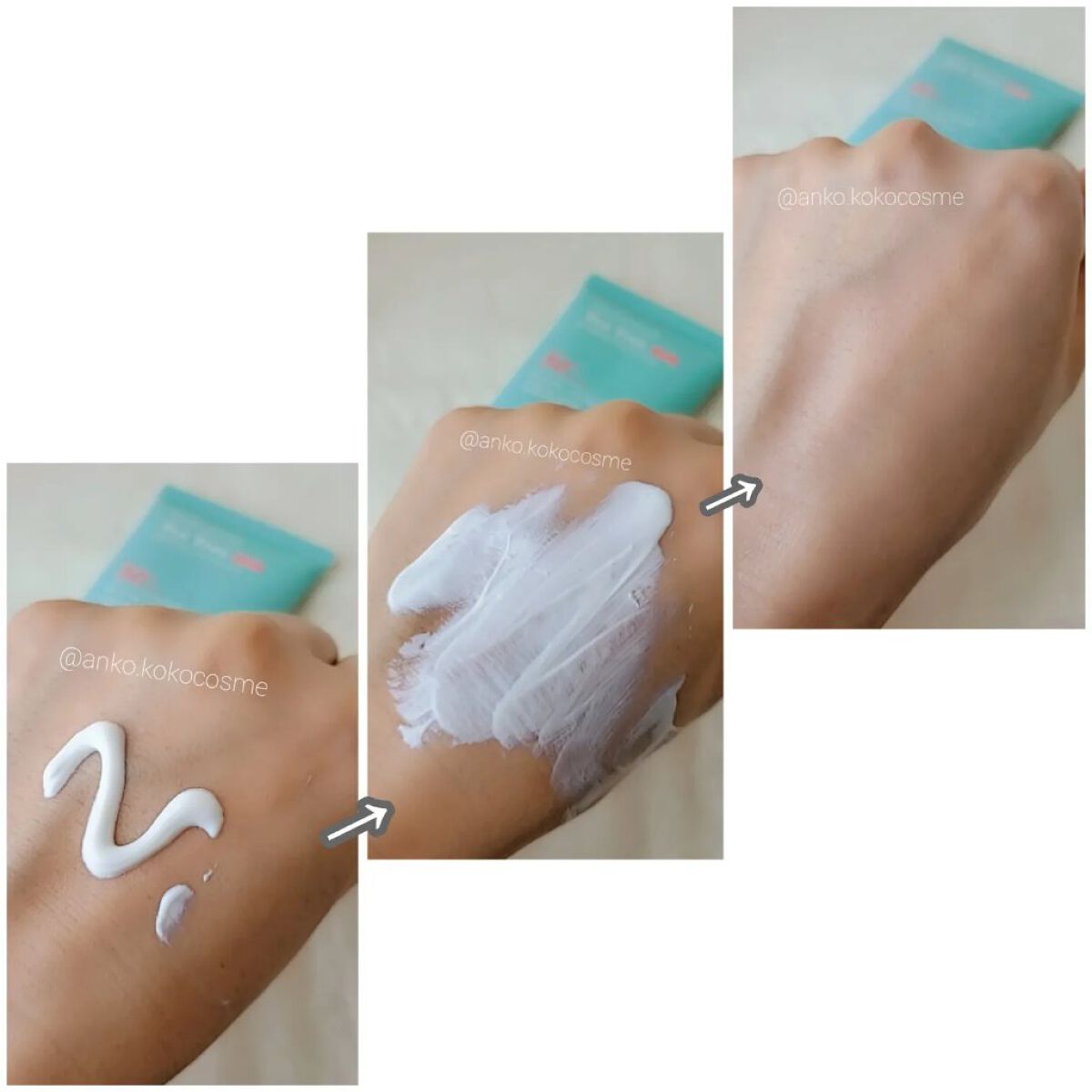 ティーツリー CICA スージング サンクリーム/BRING GREEN/日焼け止めクリームを使ったクチコミ（3枚目）