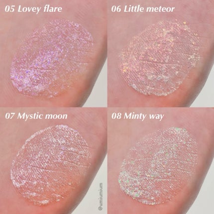 リキッド グリッター シャドウ/rom&nd/グリッターを使ったクチコミ(4枚目)