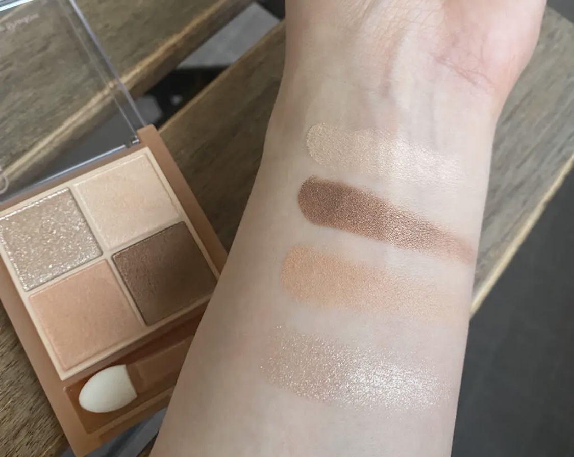 ベージュトーンアイシャドウ 01 ナッツベージュ/CEZANNE/アイシャドウパレットを使ったクチコミ（3枚目）