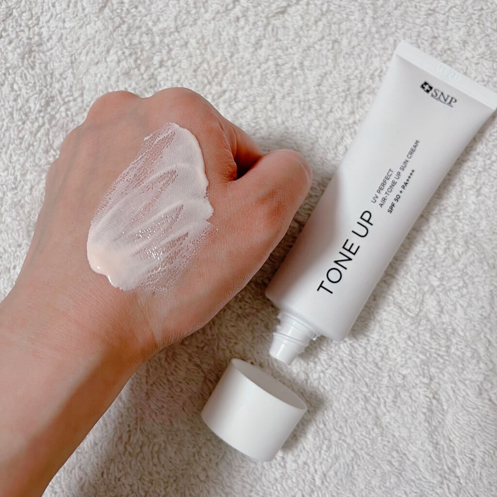 UVパーフェクトエアトーンアップサンクリーム/SNP/日焼け止めクリームを使ったクチコミ（3枚目）