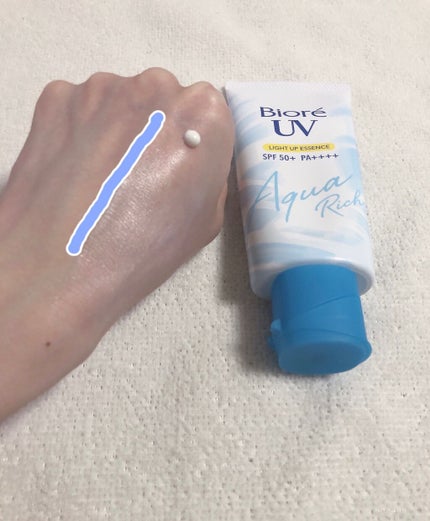 ビオレUV アクアリッチ ライトアップエッセンス/ビオレ/日焼け止めクリームを使ったクチコミ(3枚目)