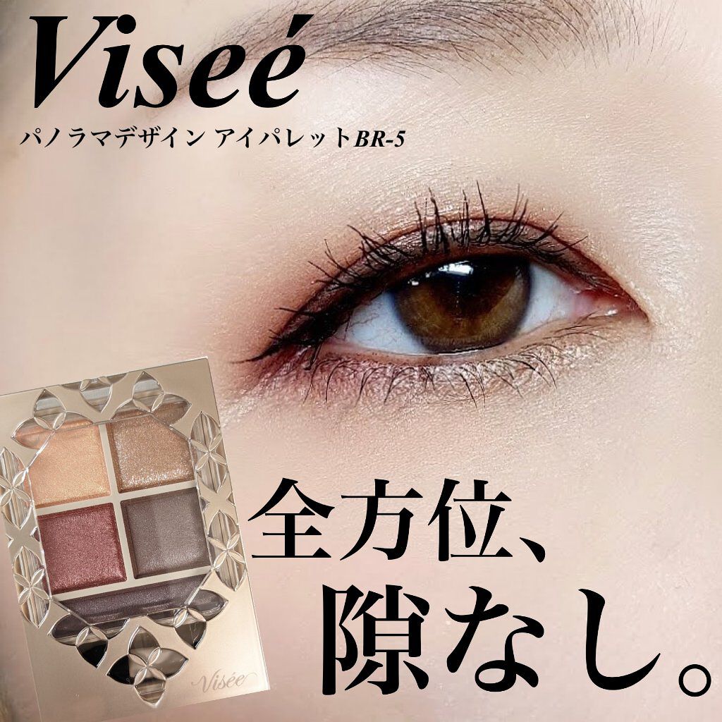 パノラマデザイン アイパレット BR-5 カシスブラウン/Visée/アイシャドウパレットを使ったクチコミ（1枚目）