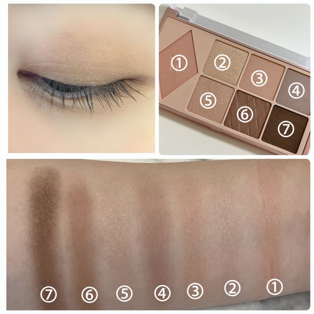 ウォンジョンヨ Ｗ デイリームードアップパレット /Wonjungyo/アイシャドウパレットを使ったクチコミ（3枚目）