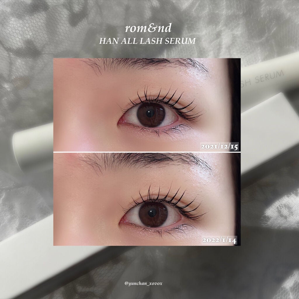 ハンオールラッシュセラム/rom&nd/まつげ美容液を使ったクチコミ(6枚目)