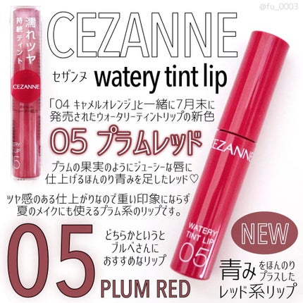ウォータリーティントリップ/CEZANNE/リップティントを使ったクチコミ(1枚目)