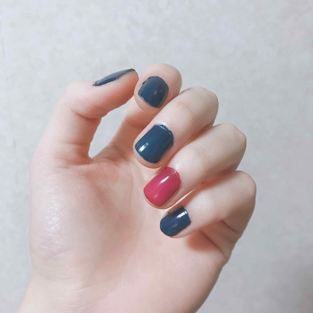 ピールオフマニキュア/DAISO/マニキュアを使ったクチコミ(2枚目)