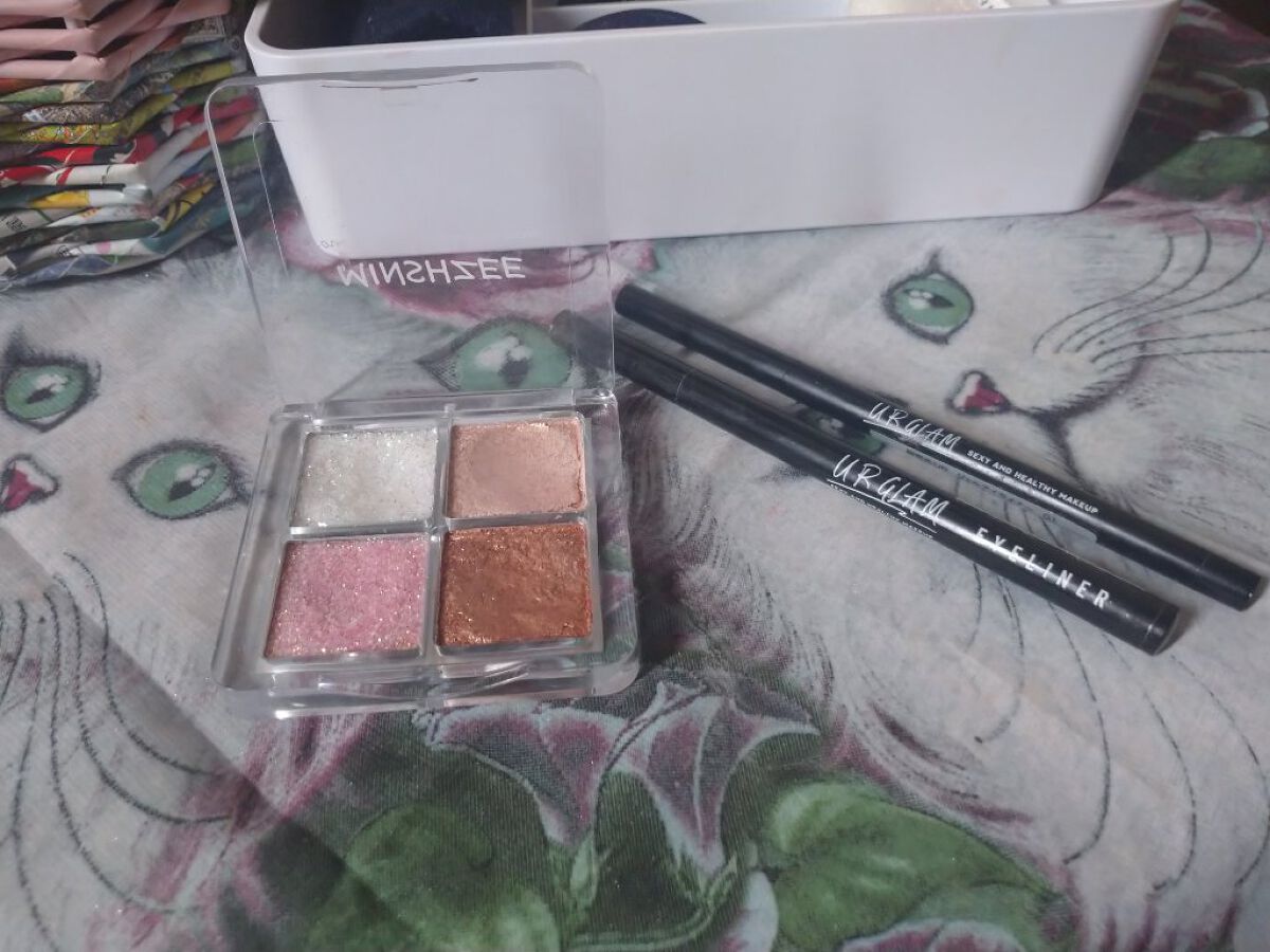 試してみた】クリアボックス4色アイシャドウパレット MINSHZEEの