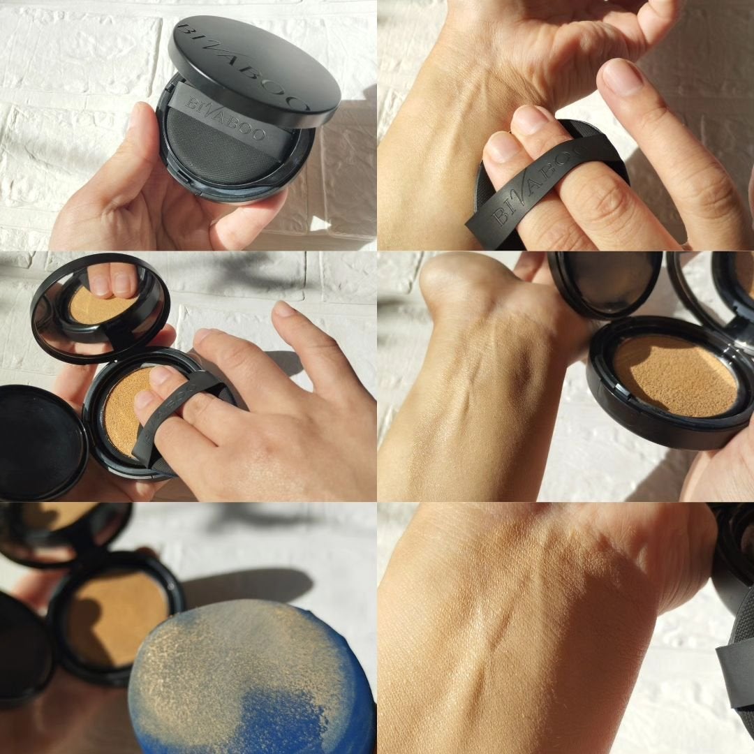 ベルベットジュエルクッション/BIVABOO/クッションファンデーションを使ったクチコミ(2枚目)