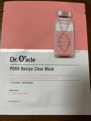 Dr.Oracle PDRN レシピクリアマスクのクチコミ「Dr.Oracle PDRN レシピクリアマスク 
 #提供 

先日個人的に申し込んで参加し.....」（1枚目）