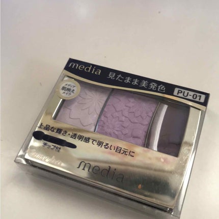 グラデカラーアイシャドウ/media/アイシャドウパレットを使ったクチコミ(1枚目)
