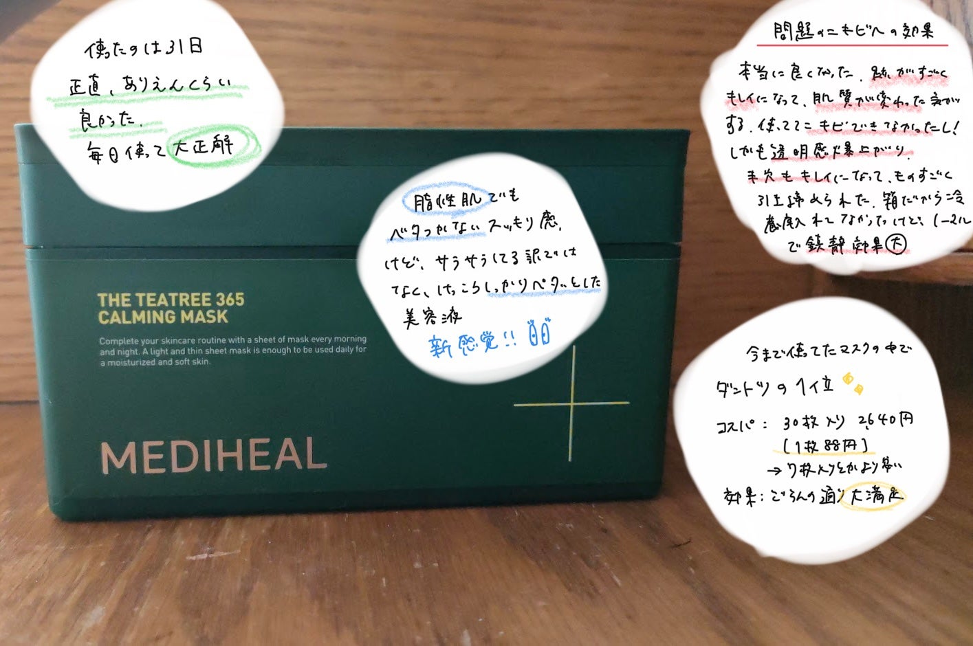 THE ティーツリー 365 カーミングマスク/MEDIHEAL/シートマスク・パックを使ったクチコミ(2枚目)