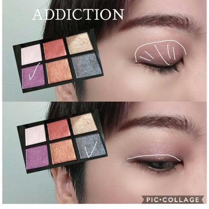 ホリデー アディクション “イリディセント ユーフォリア”/ADDICTION/メイクアップキットを使ったクチコミ(4枚目)