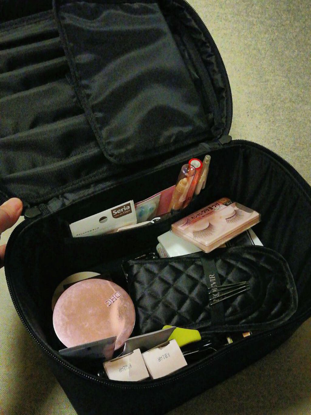 ナイロンメイクボックス・M/無印良品/化粧ポーチを使ったクチコミ(2枚目)