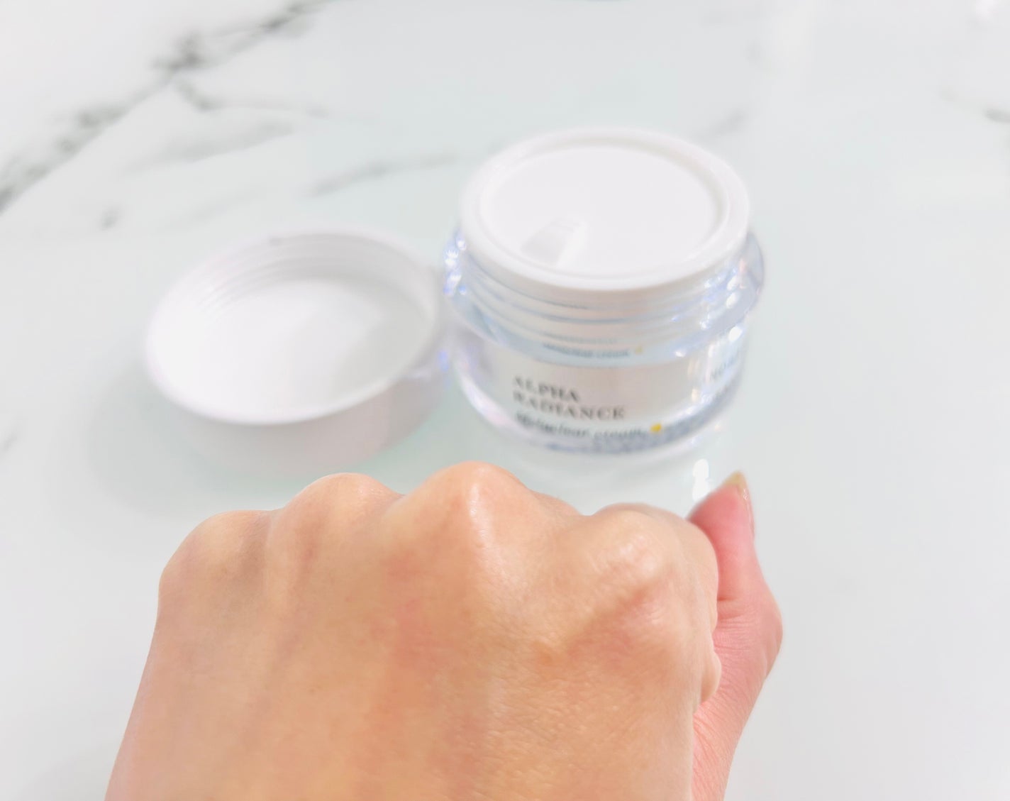 アルファラディアンスメラクリア クリーム/BANOBAGI/フェイスクリームを使ったクチコミ(3枚目)